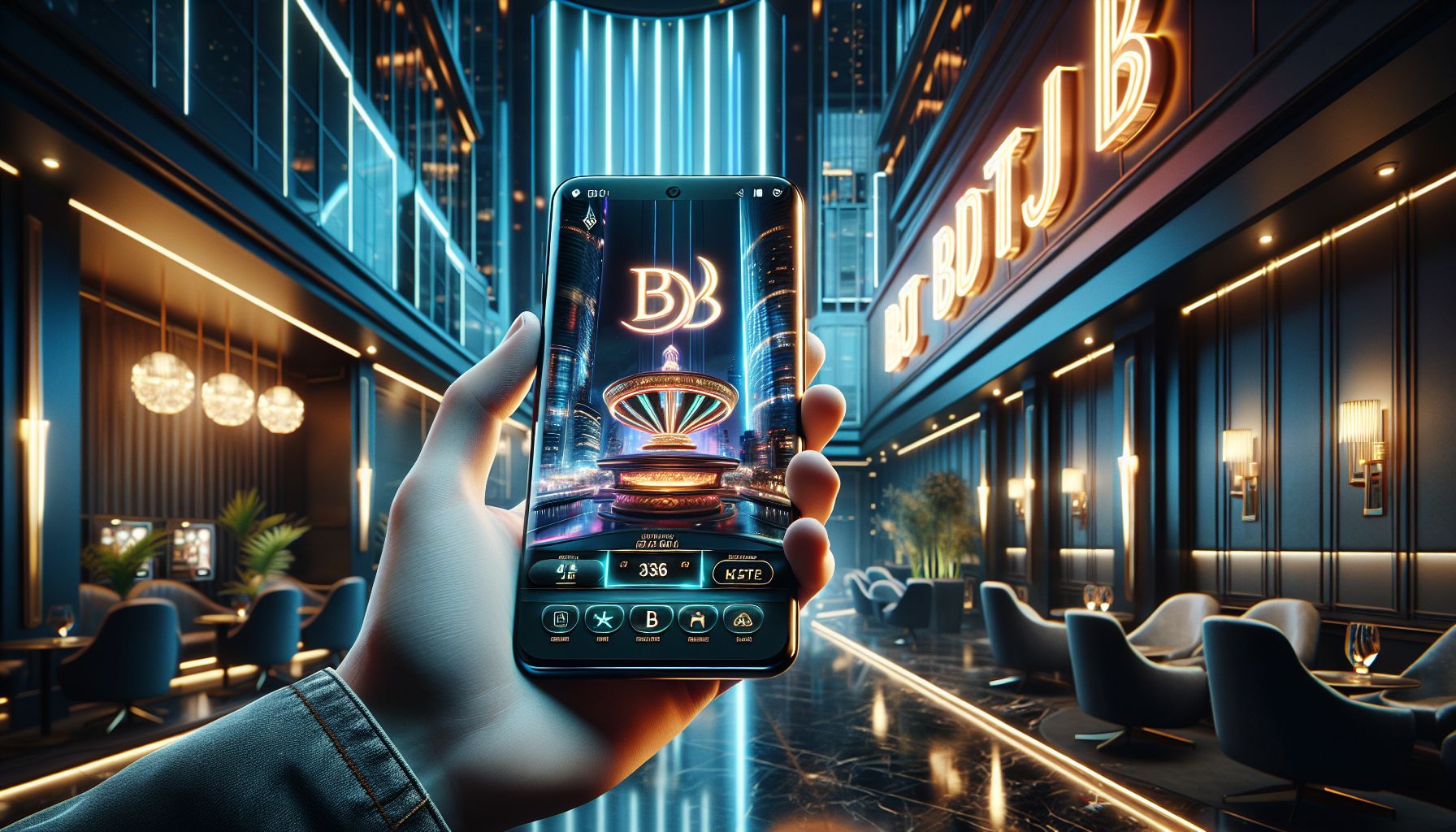 Bangladeshi player using the BDTJL app on a smartphone